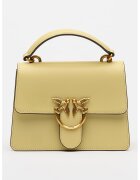 Pinko Кожена ръчна чанта Love One с капаче
