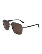 Polaroid Квадратни слънчеви очила Aviator с поляризация - Черен
