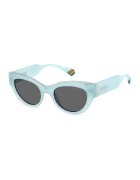 Polaroid Слънчеви очила Cat-Eye с поляризация - Ледено синьо/Антрацитно сиво