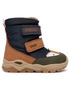 Primigi детски ботуши от еко кожа с GORE-TEX - пухкава подплата - велкро закопчаване - многоцветни