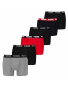Puma Боксерки - 6 чифта - Червен/Черен/Сив