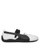 Puma Дамски балеринки 406144 - Естествена кожа - Бяло/Черно
