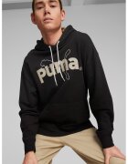 Puma Худи с лого - Черен/Камел