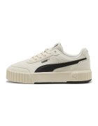 Puma Спортни обувки Carina Mia от велур с равна платформа и еко кожа - Слонова кост/Прашно розово