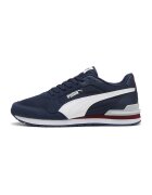 Puma Мрежести спортни обувки ST Runner v4 с еко кожа - Бял/Черен