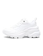 Puma Спортни обувки Cilia с полускосена подметка - Сив/Бял