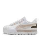 Puma Спортни обувки Mayze Mix от еко кожа с велур - Бежов/Мръснобял