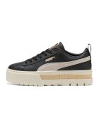 Puma Спортни обувки Mayze с велур и равна платформа - Бежов/Бял/Мръснобял