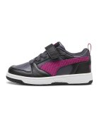 Puma Спортни обувки Rebound V6 с велкро - Черен/Въглен сиво/Лавандула