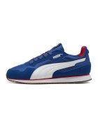 Puma Спортни обувки Softride St Miler с велур - Бял/Кралско Синьо