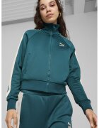 Puma Спортно яке Iconic с лого - Тъмночервен/Крем