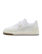 Puma Унисекс спортни обувки Shuffle Downtown с велур - Светло кафяво/Бял/Земен