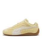 Puma Унисекс спортни обувки Speedcat OG от велур - Бял/Златист/Черен