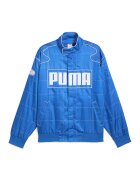 Puma Унисекс уголемено яке с лого - Бял/Избеляло черно