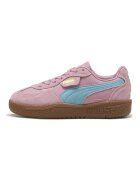 Puma Велурени маратонки Palermo Moda с еко кожа - Светлосин/Прашно розово