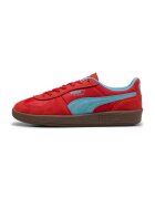 Puma Велурени спортни обувки Palermo Pop с еко кожа - Червен/Светлосин