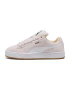 Puma Велурени спортни обувки Suede XL с допълнителни връзки - Бял/Черен
