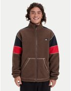 Quiksilver Мъжко яке - полар - дълго - кафяво - полиестер