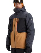 Quiksilver Ски яке Dawson с качулка - Черен/Персийски портокал/Антрацитно сиво