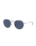 Ray-Ban Овални слънчеви очила Jack с метална рамка - Златист/Бял