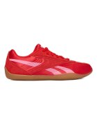 Reebok Дамски маратонки - с два чифта връзки - червено/розово - естествена кожа/текстил