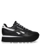 Reebok Дамски спортни обувки - CLASSIC LEATHER TRIP - естествена кожа - черни