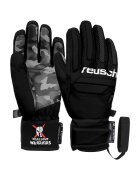 Reusch Ски ръкавици за момче Warrior R-TEX XT - Marco Schwarz - черен/сив камуфлаж