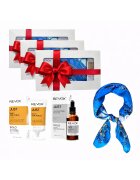 Revox 3 x Комплект Elysa – Серум Hyaluronic Acid 5% 30 мл - Крем SPF50 30 мл - Син шал