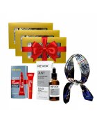 Revox 3 x Комплект Elysa – Серум Hyaluronic Acid 5% 30ml - Филър за устни 12ml - Шарена кърпа
