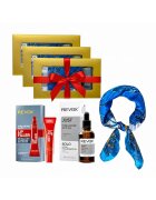 Revox 3 x Комплект Elysa – Серум Hyaluronic Acid 5% 30ml - Продукт за устни Lip Filler 12ml - Синьо шалче