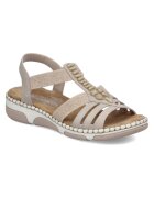 Rieker дамски бежови сандали тип slip-on 66201-62