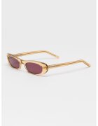 Saint Laurent Овални слънчеви очила Shade - Бежов