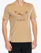 Salewa Мъжка тениска - Eagle Geometric - принт - quicksand - памук