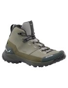 Salewa Мъжки трекинг обувки Puez Leather Mid Powertex - Сив/Каки