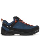 Salewa туристически обувки от велур с Gore-Tex мембрана и връзки - синьо/черно