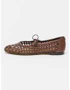 Sam Edelman Пантофки Marcie Mary Jane от еко кожа - Тъмнокафяв