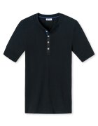 SCHIESSER REVIVAL Памучна тениска с деколте Henley