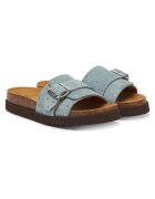 Scholl Дамски чехли - от естествена кожа - сини