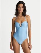 SEAFOLLY Дамски бански - - подвижни презрамки - златист детайл - еластична материя