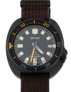 Seiko Мъжки часовник - стомана/найлон - кафяв