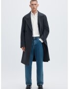 Selected Homme Риза от органичен памук с джоб и райе