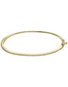 Sereine Гривна Enthrall от жълто злато 14K с 51 естествени диаманта 0.39 кт - 18 см