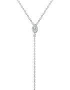 Sereine Колие Dazzle от бяло злато 14K с 12 естествени диаманта 0.17 кт - 42 см