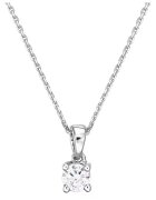 Sereine Колие Demure от бяло злато 14K с 1 естествен диамант 0.10 кт - 41 см