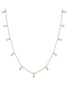 Sereine Колие Eden от розово злато 14K с 22 естествени диаманта 0.56 кт - 44 см