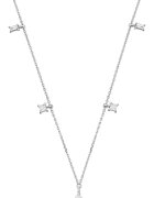 Sereine Колие Flirty от бяло злато 14K с 5 естествени диаманта 0.51 кт - 42 см