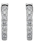 Sereine Обеци Idyll от бяло злато 14K с 16 естествени диаманта 0.24 кт