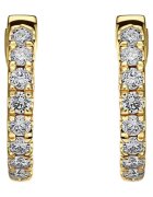 Sereine Обеци Idyll от жълто злато 14K с 16 естествени диаманта 0.24 кт