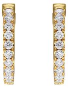 Sereine Обеци Idyll от жълто злато 14K с 20 естествени диаманта 0.30 кт