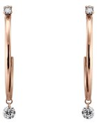 Sereine Обеци Lissome от розово злато 14K с 4 естествени диаманта 0.32 кт